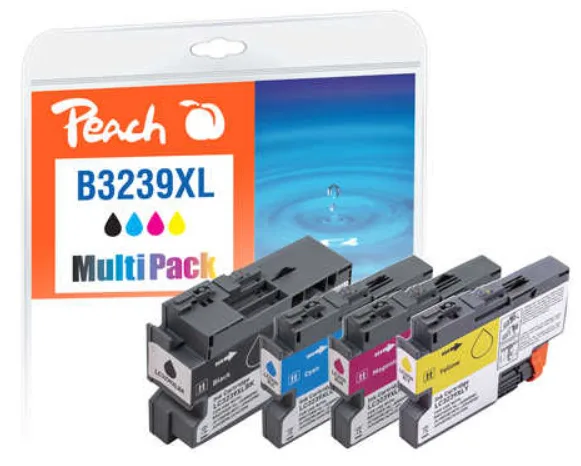 Peach 321015 - Tinte auf Pigmentbasis - Schwarz - Cyan - Magenta - Gelb - Brother - Multi pack, Ansicht 2
