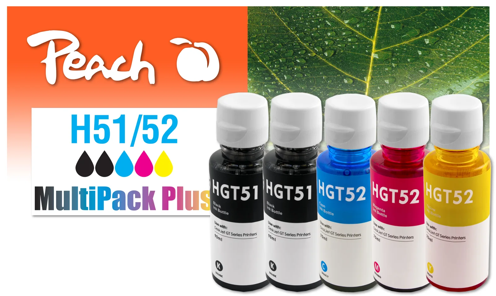 Peach 321285 - Standardertrag - 90 ml - 70 ml - 5000 Seiten - 5 Stück(e) - Multipack, Ansicht 2