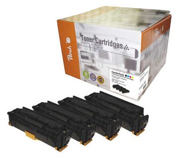 Peach Combi-Pack - 4er-Pack - hohe Kapazität - Schwarz, Gelb, Cyan, Magenta - Alternative zu div. HP Toner von LumaTech