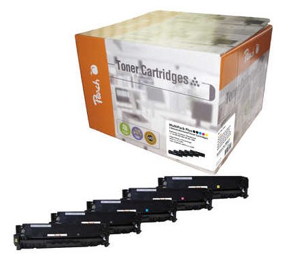 Peach Combi-Pack PLUS - 5er-Pack - Schwarz, Gelb, Cyan, Magenta - Tonerpatrone (Alternative zu: HP 305A)