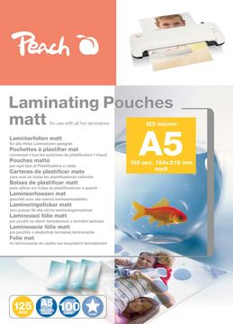 Peach Laminierfolien A5 154x216mm 125mic matt von LumaTech