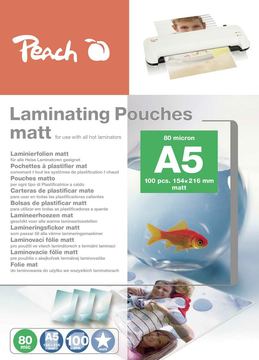Peach Laminierfolien A5 154x216mm 80mic matt von LumaTech