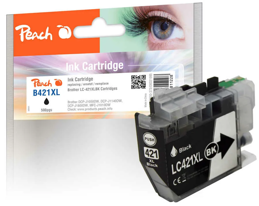 Peach Patrone Brother LC-421XL black kompatibel - Kompatibel - Tintenpatrone, Ansicht 2