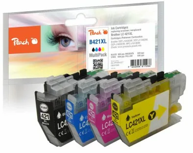 Peach Patrone Brother LC-421XL MultiPack kompatibel - Kompatibel - Tintenpatrone, Ansicht 2