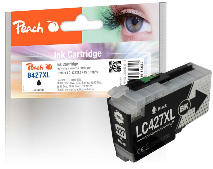 Peach Patrone Brother LC-427XL black kompatibel - Kompatibel - Tintenpatrone