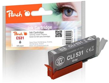 Peach Patrone Canon CLI-531 6119B001 grey kompatibel - Kompatibel - Tintenpatrone von LumaTech