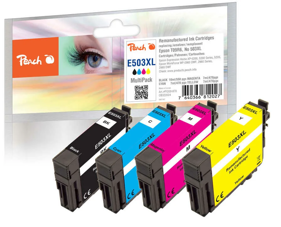 Peach Patrone Epson T09R6 Nr.503XL MultiPack remanufactured - Wiederaufbereitet - Kompatibel, Ansicht 2