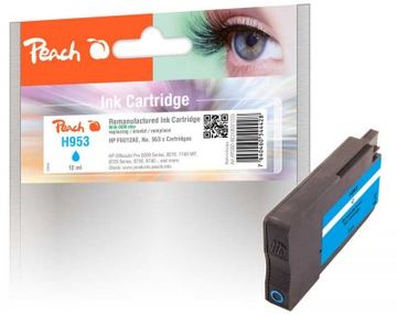 Peach Patrone HP Nr.953 cyan mit OEM Chip remanufactured - Wiederaufbereitet - Kompatibel von LumaTech