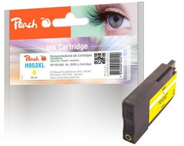 Peach Patrone HP Nr.953XL yellow mit OEM Chip remanufactured - Wiederaufbereitet - Kompatibel von LumaTech