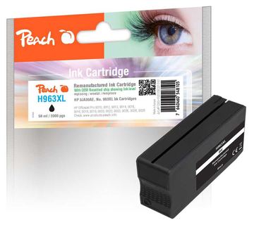 Peach Patrone HP Nr.963XL 3JA30AE black OEM reset remanufactured - Wiederaufbereitet - Kompatibel von LumaTech