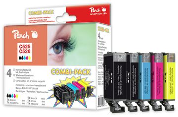 Peach PI100-140 - Schwarz - Cyan - Foto schwarz - Gelb - Canon - Multi pack - Pixma IP 4850,... - 5 Stück(e) von LumaTech