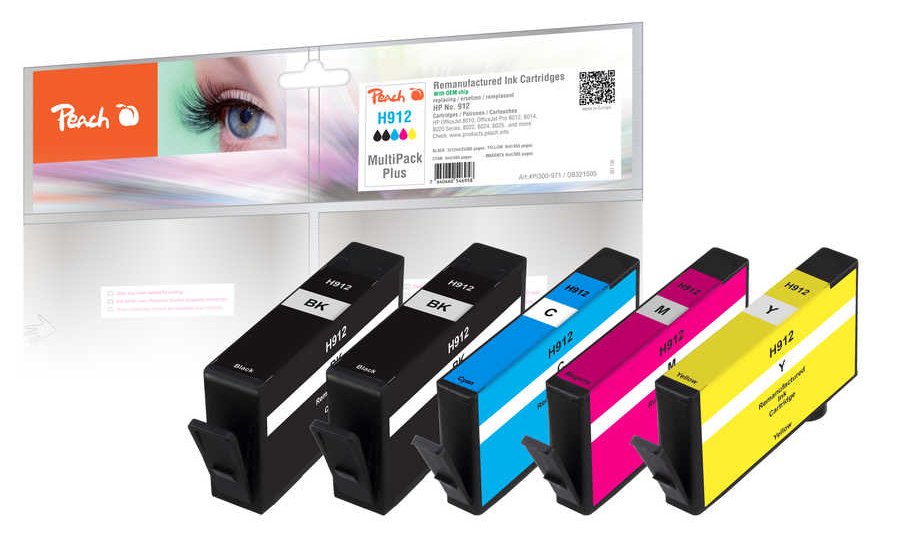 Peach PI300-971 - Standardertrag - 12 ml - 6 ml - 305 Seiten - 5 Stück(e) - Multipack