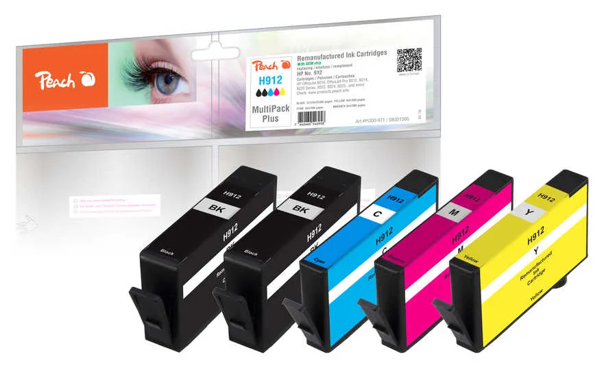 Peach PI300-971 - Standardertrag - 12 ml - 6 ml - 305 Seiten - 5 Stück(e) - Multipack, Ansicht 2