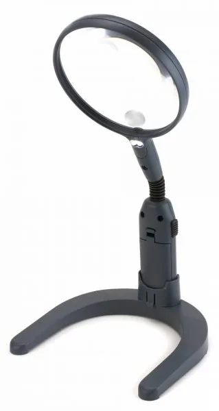 Carson MagniLamp - 3,5x - LED - Grau - Transparent - AA - 11 cm - 187 g, Ansicht 2