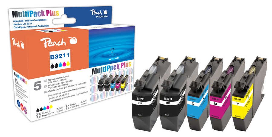 Peach PI500-274 - 9,6 ml - 8,7 ml - 440 Seiten - 755 Seiten - 5 Stück(e) - Multipack