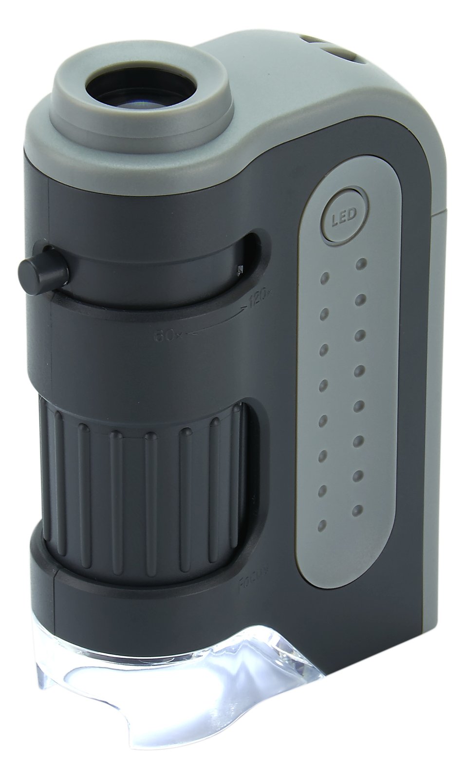 Carson MicroBrite Plus - Schwarz - Grau - 120x - 60x - LED - AA - 58,4 mm