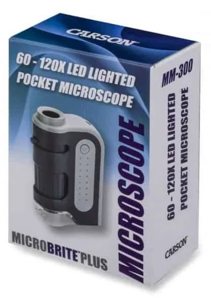 Carson MicroBrite Plus - Schwarz - Grau - 120x - 60x - LED - AA - 58,4 mm, Ansicht 3