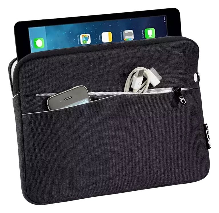 PEDEA Fashion - Tasche für Apple 12.9-inch iPad Pro (1. Generation, 2. Generation) - Nylon - Schwarz - 12.9