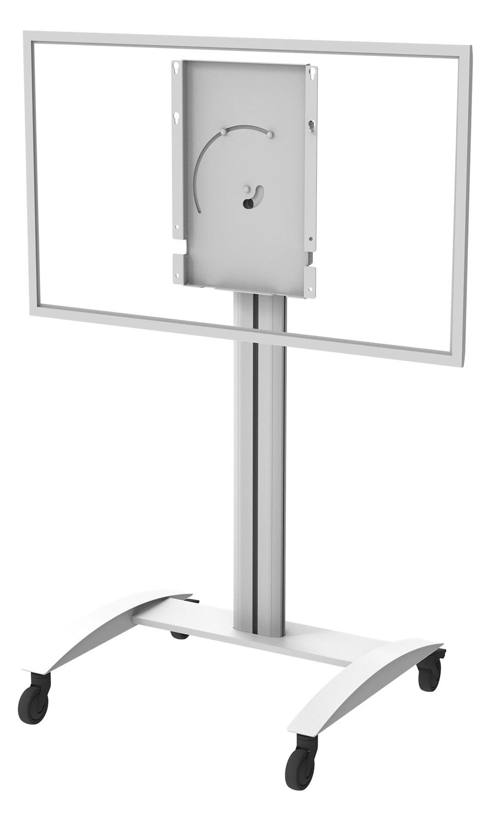Peerless AV SR560-FLIP2 - Wagen - für interaktives Flachfeld- / LCD-Display - Aluminium - Weiß glänzend
