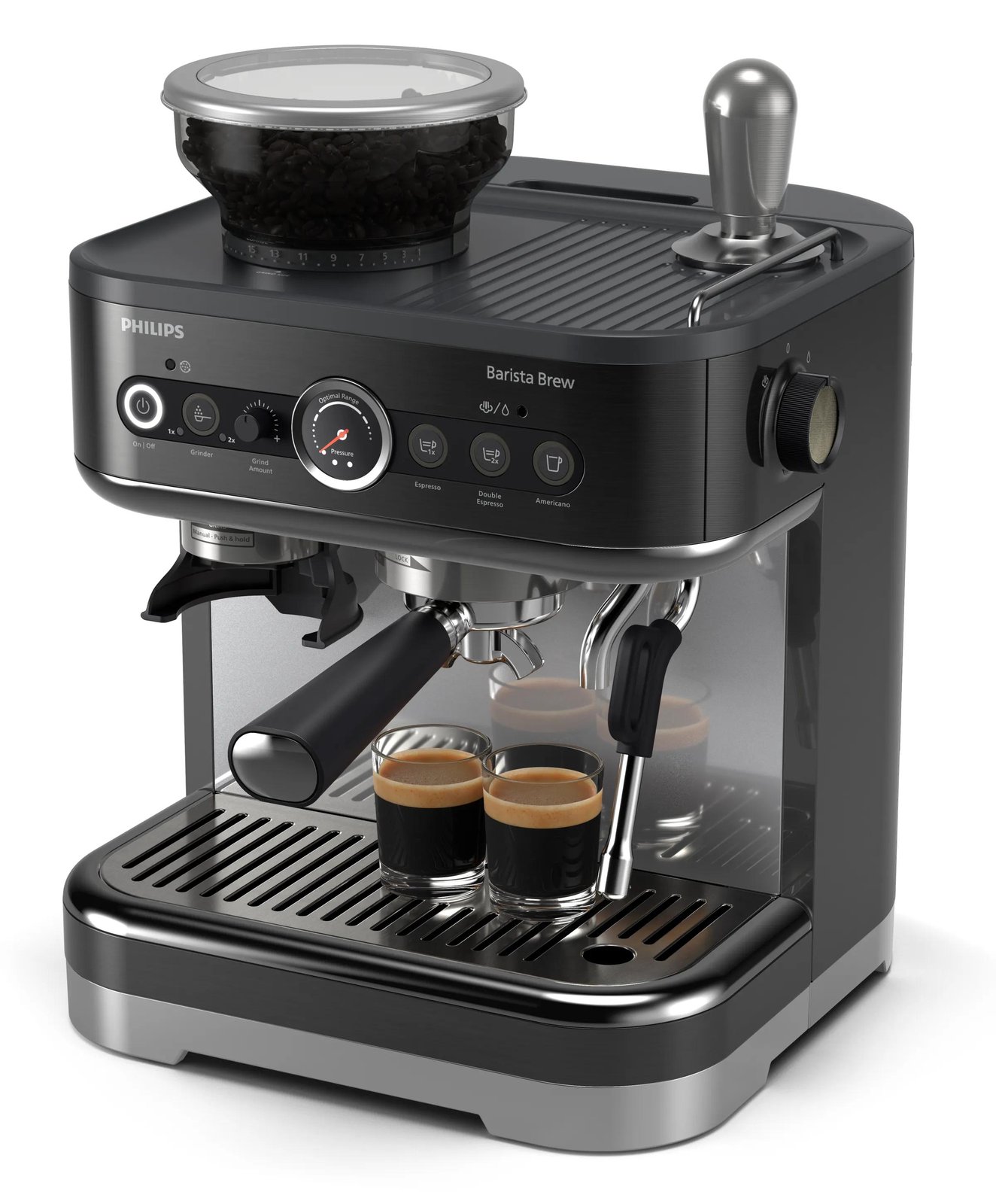 Philips Barista Brew PSA3218 - Kaffeemaschine mit Cappuccinatore