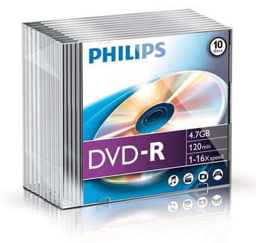 Philips DM4S6S10F - 10 x DVD-R - 4.7 GB (120 Min.) von LumaTech