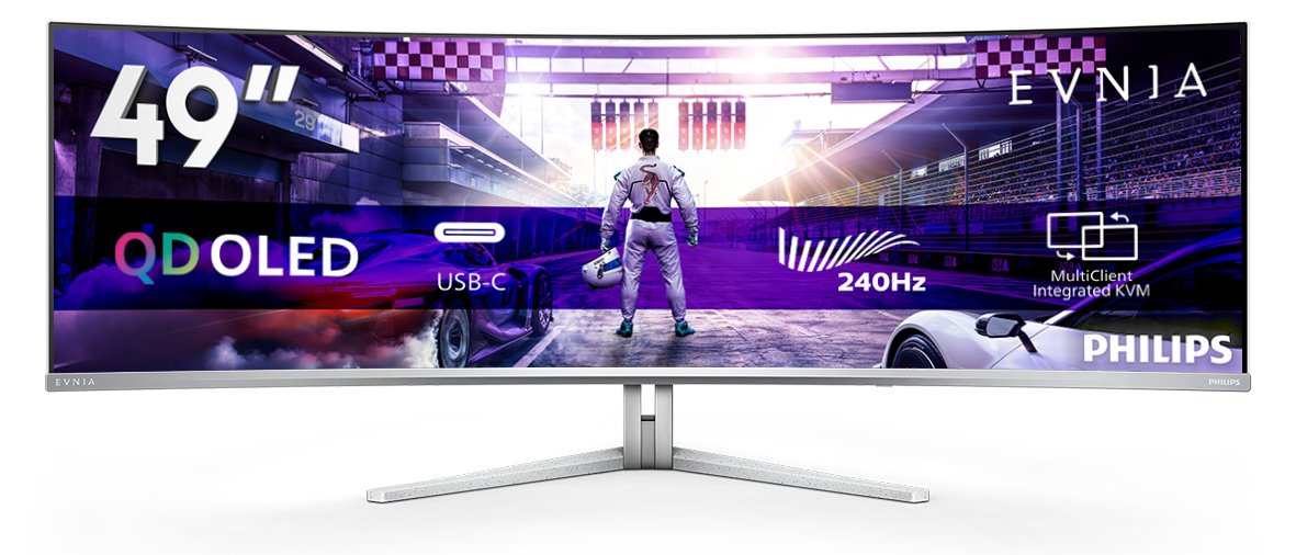 Philips Evnia 49M2C8900 - Evnia 8000 Series - OLED-Monitor - Gaming - gebogen - 124.5 cm (49)