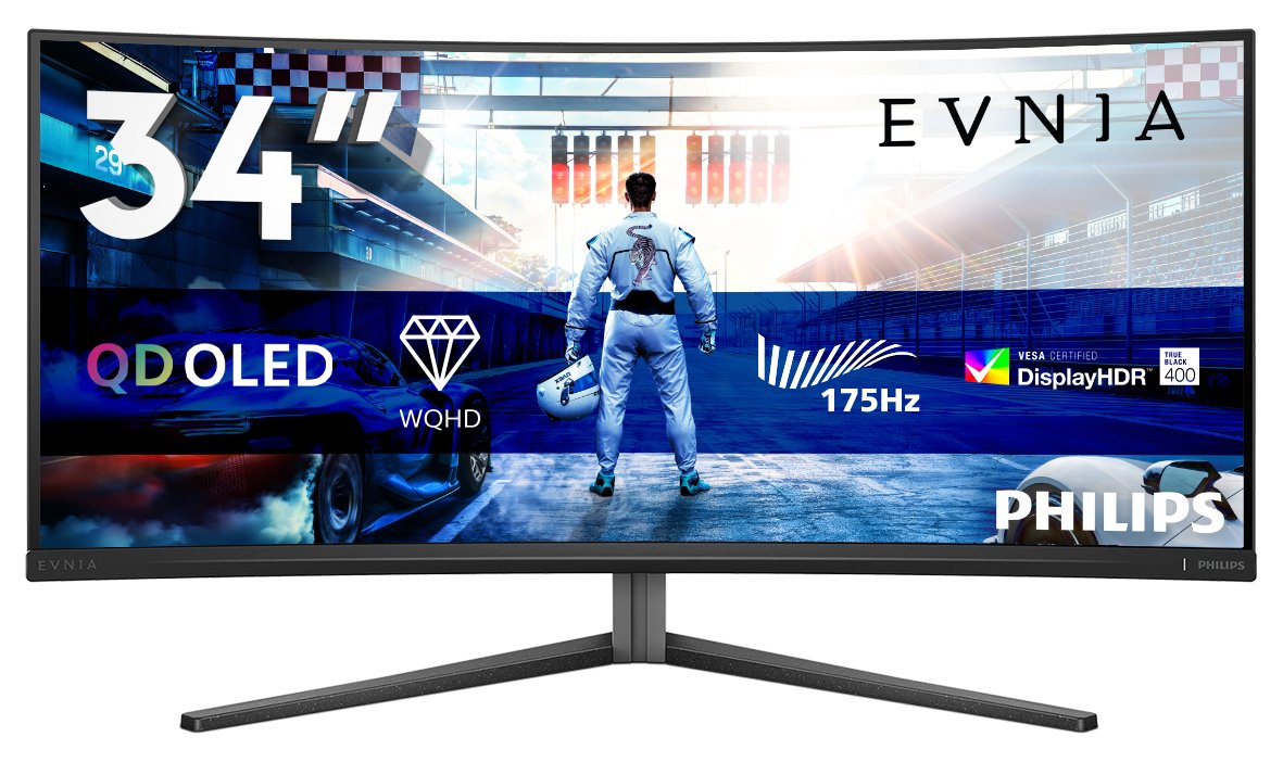 Philips Evnia 6000 34M2C6500 - OLED-Monitor - Gaming - gebogen - 86.36 cm (34)