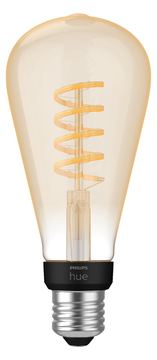 Philips Hue White ambiance - Glühbirne mit LED-Filament - Form: ST72 - klar Finish - E27 - 7 W (Entsprechung 40 W) von LumaTech