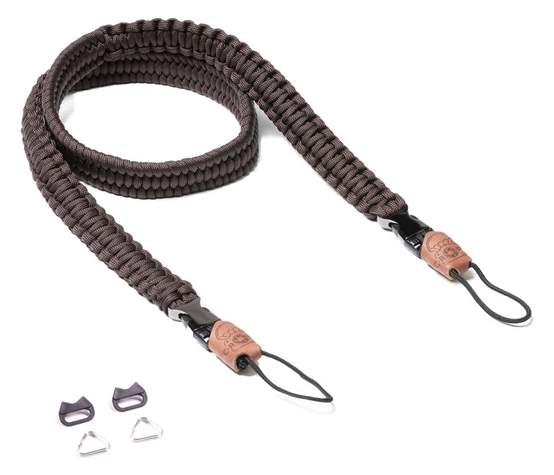 C-ROPE Kameragurt Traveler aus Paracord 100cm Dark Coffee retail