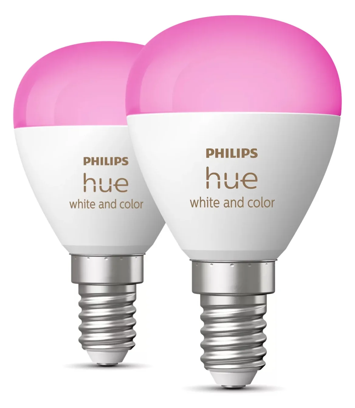 Philips Hue White and Color Ambiance - LED-Lampe - Form: P45 - E14 - 5.1 W - warmweißes bis kaltweißes Licht (2er Pack), Ansicht 2