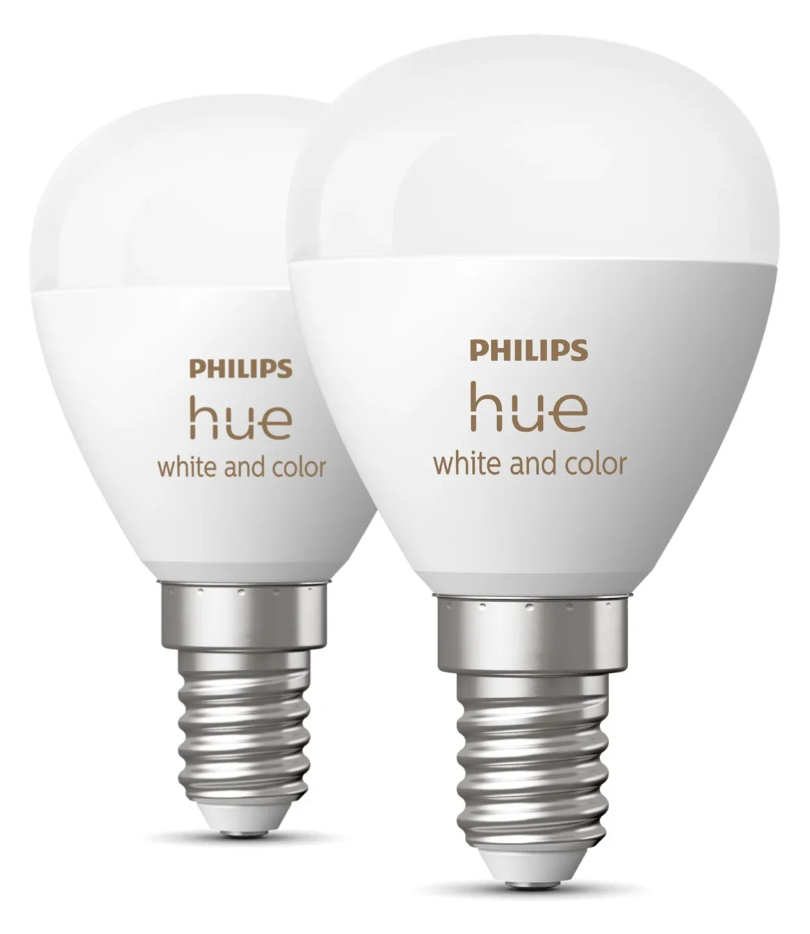 Philips Hue White and Color Ambiance - LED-Lampe - Form: P45 - E14 - 5.1 W - warmweißes bis kaltweißes Licht (2er Pack), Ansicht 3
