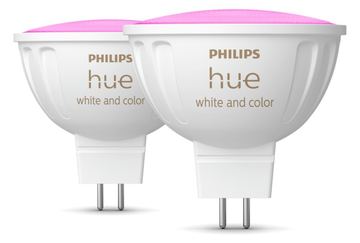 Philips Hue White and Color Ambiance - LED-Spot-Glühbirne - Form: MR16 - GU5.3 - 6.3 W - Multicolor/warm (2er Pack) von LumaTech