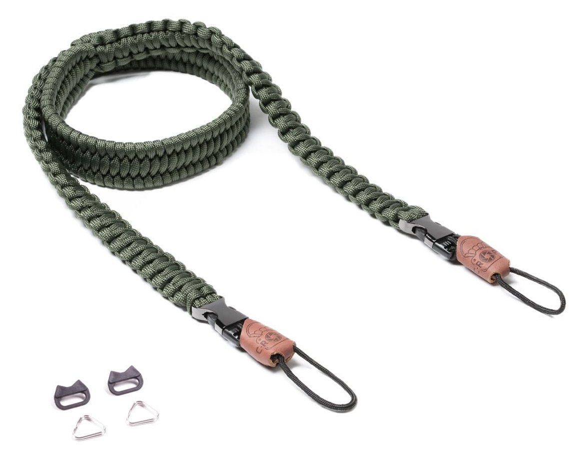 C-ROPE Kameragurt Traveler aus Paracord 100cm Military Olive retail