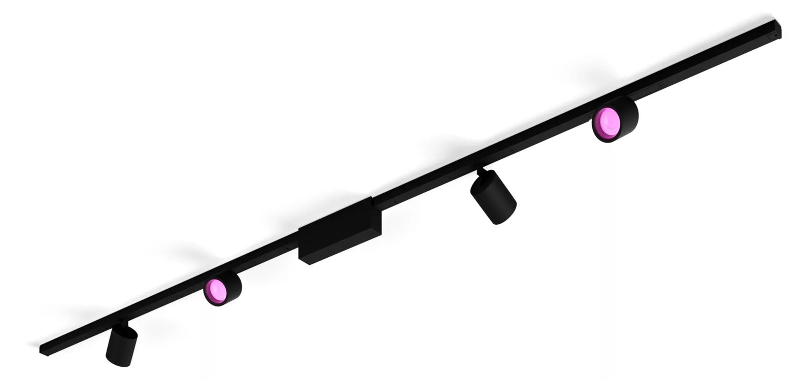 Philips Hue White and Color Ambiance Perifo - Strahlerset für Schiene - Schwarz