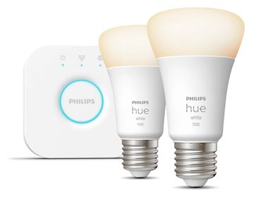 Philips Hue White Starter Kit - Drahtloses Beleuchtungs-Kit - LED-Lampe x 2 - E27 - 9.5 W (Entsprechung 75 W) von LumaTech