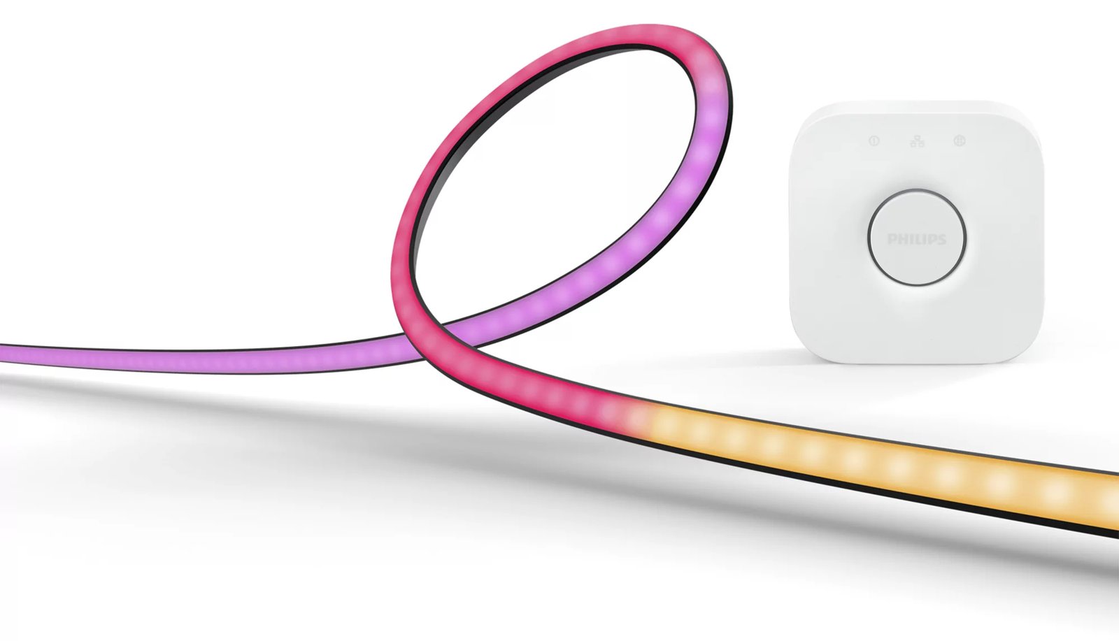 Philips PC Play Gradient Lightstrip 3x 24/27 Starter Set + Bridge - Intelligenter Leuchtstreifen - Bluetooth/Zigbee