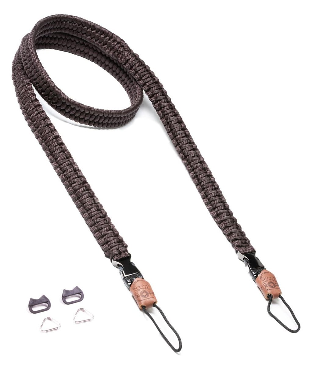 C-ROPE Kameragurt Traveler aus Paracord 125cm Dark Coffee retail