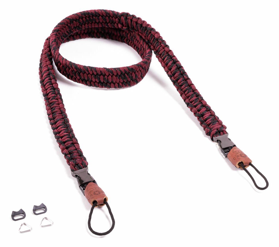 C-ROPE Kameragurt Traveler aus Paracord 125cm Red Dots retail