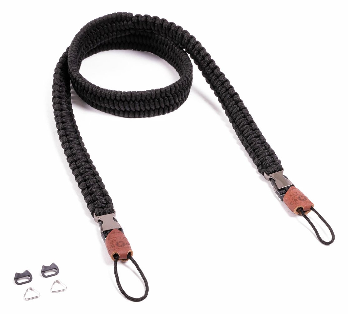 C-ROPE Kameragurt Traveler aus Paracord 125cm Silent Black retail