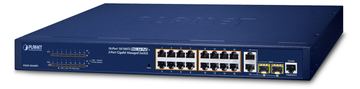 Planet FGSW-1816HPS - Switch - managed - 16 x 10/100 + 2 x Kombi-Gigabit-SFP von LumaTech