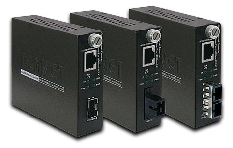 Planet GST-805A - Medienkonverter - 1GbE - 10Base-T, 100Base-TX, 1000Base-T - RJ-45 / SFP (mini-GBIC)