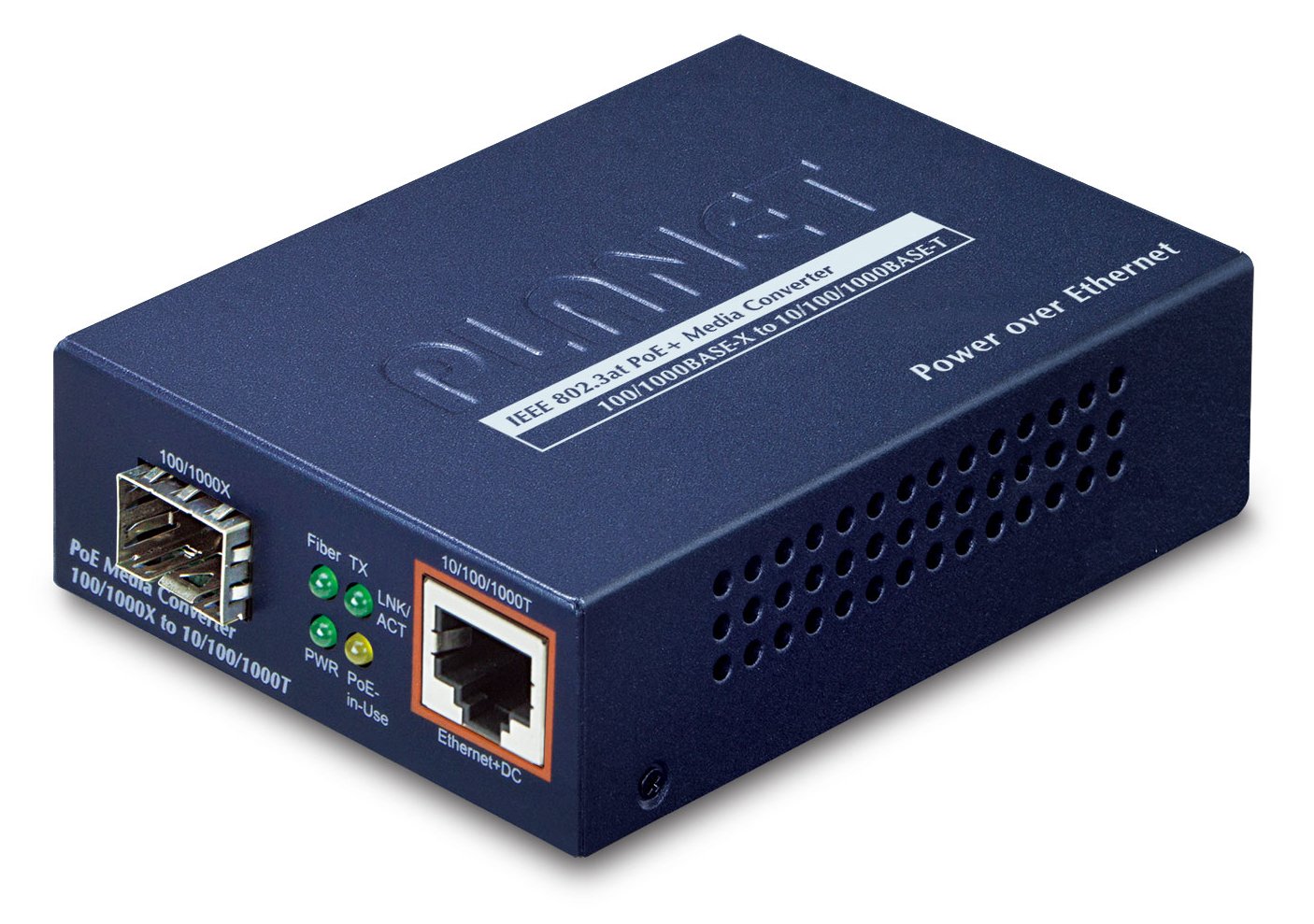 Planet GTP-805A - Medienkonverter - 1GbE - 10Base-T, 100Base-TX, 1000Base-T, 1000Base-X - RJ-45 / SFP (mini-GBIC)