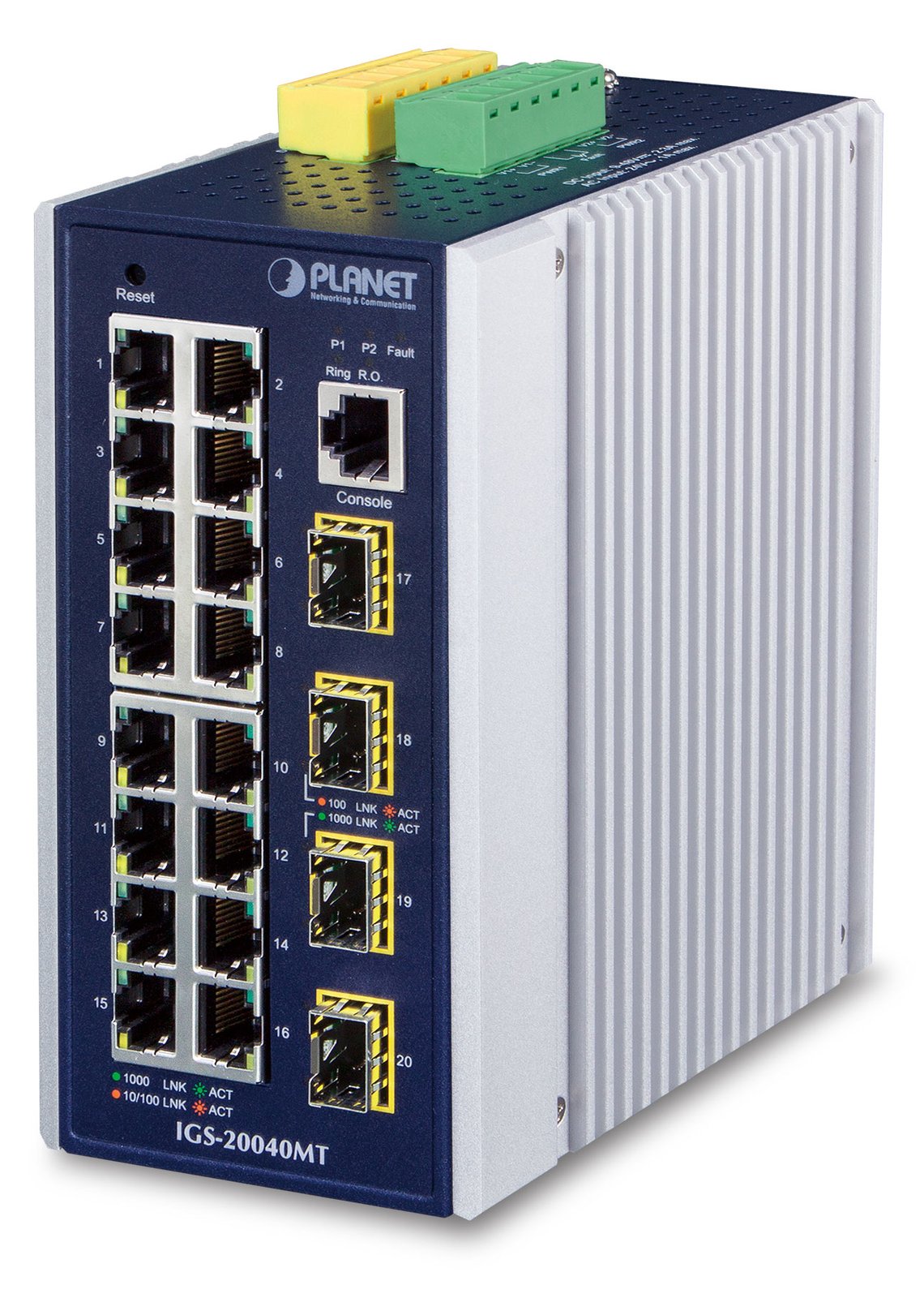 Planet IGS-20040MT - Switch - managed - 16 x 10/100/1000 + 4 x Gigabit SFP