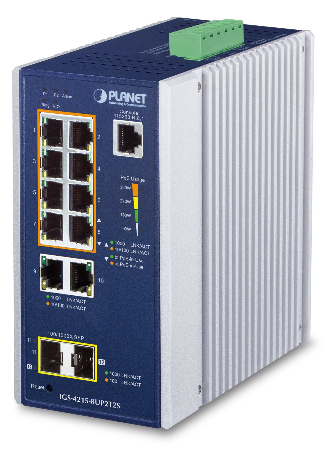 Planet IGS-4215-8UP2T2S - Switch - 1 Gbps