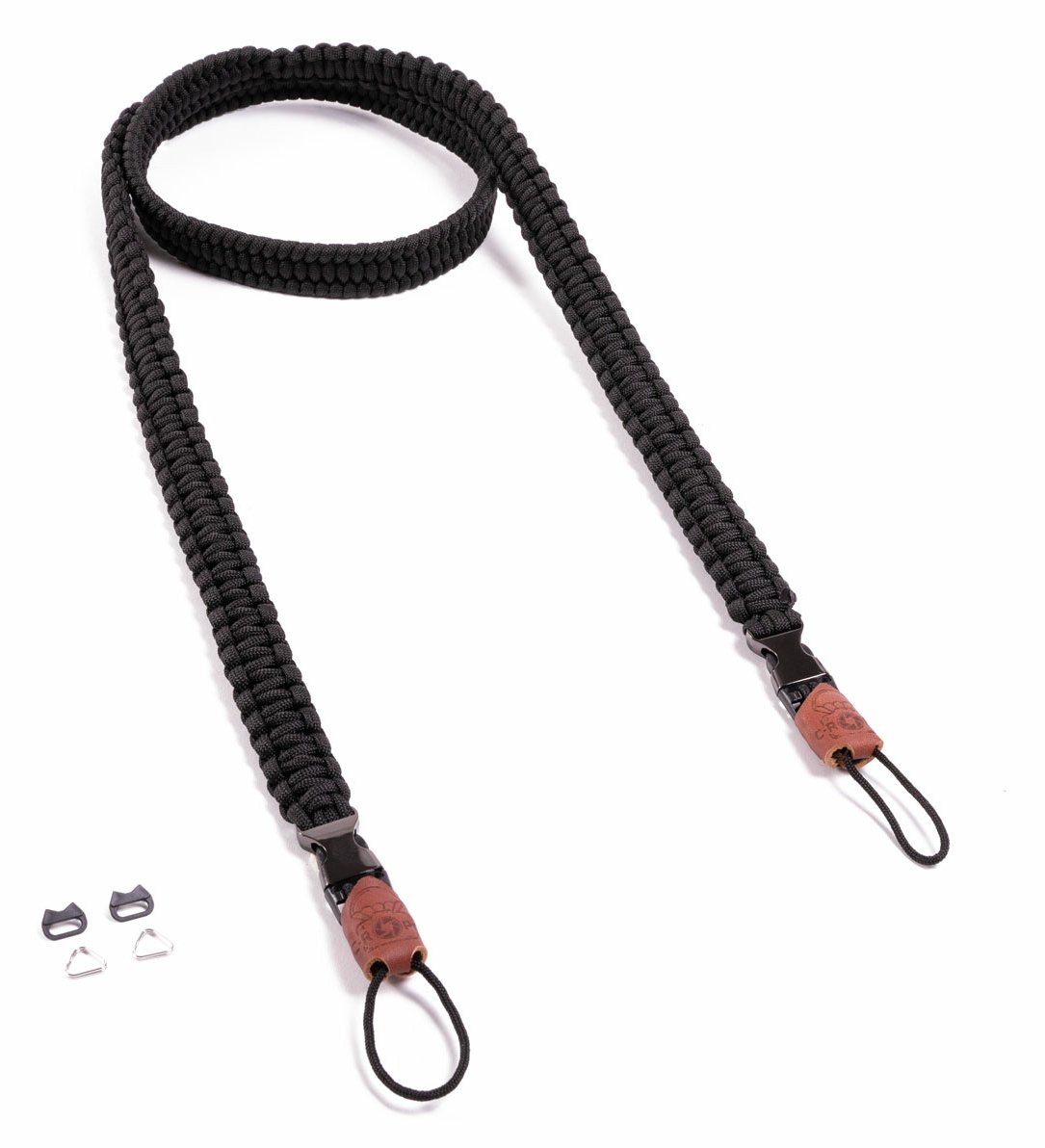 C-ROPE Kameragurt Traveler aus Paracord 140cm Silent Black retail