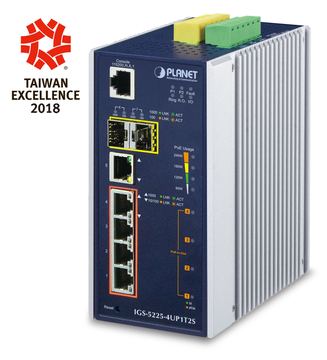 Planet IGS-5225-4UP1T2S - Switch - L2+ - managed - 1 x 10/100/1000 + 4 x 10/100/1000 (UPOE) von LumaTech