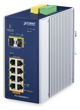 Planet Industrial GE PoE+ SFP IGS-10020HPT-U - Switch - 1 Gbps von LumaTech