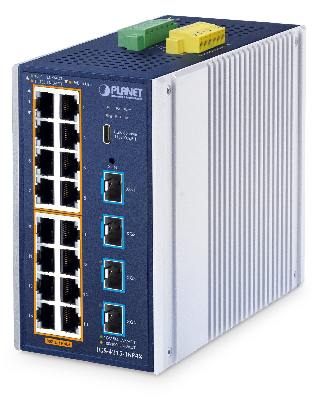 Planet Industrial L2+ Managed Switch IGS-4215-16P4X - Switch - 1 Gbps