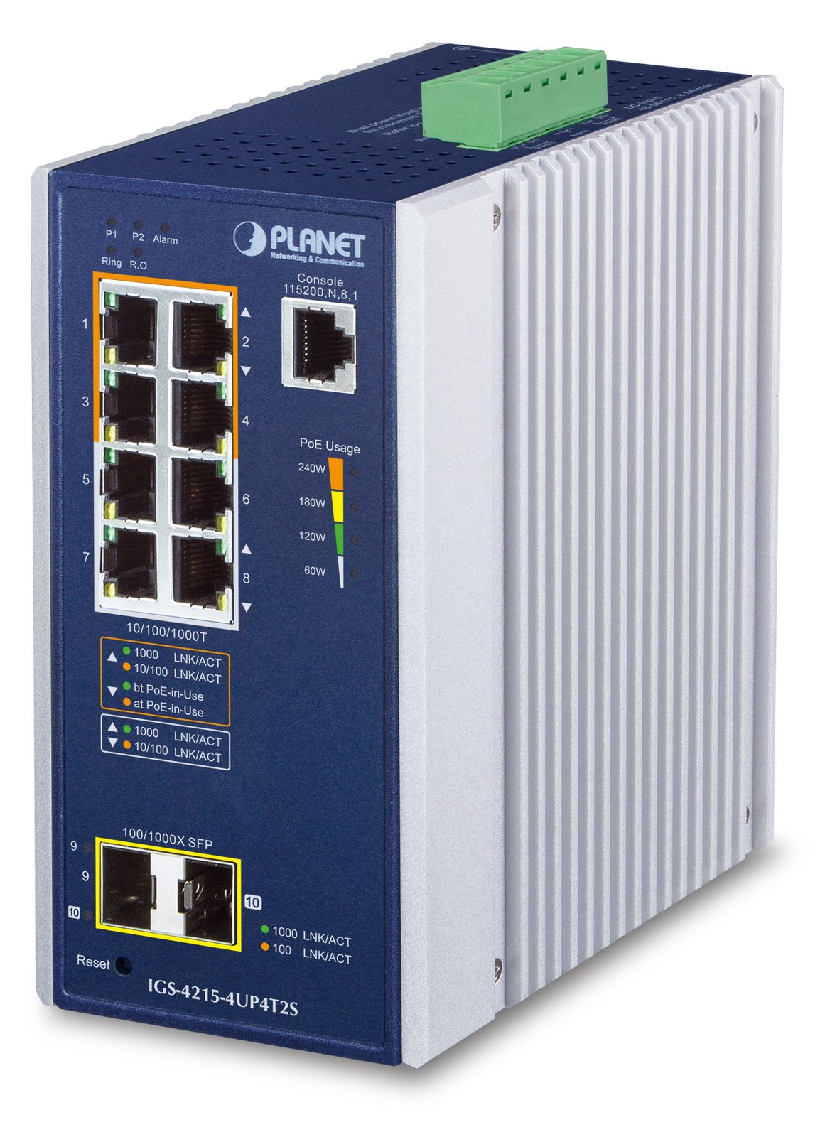 Planet Industrial Managed Switch IGS-4215-4UP4T2S - Switch - 1 Gbps