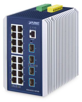 Planet Industrial Managed Switch IGS-6325-16T4X - Switch - 10 Gbps von LumaTech